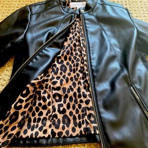 Calvin Klein woman faux leather jacket